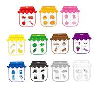 Jorzer Magnetic Color Sorting Set for Fridge Cognitive Training Magnets with 11 Colors and 44 Magnets Alphabet & Vocabulary Learning Toddler for Home Kindergarten Game Toys.