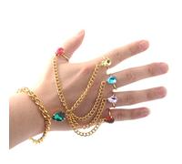 Jorzer Multicolored Bracelet War Costume Bracelet Thanos Bracelet With Rings Thanos Diamond Multicolored Bracelet Jewelry 1pc