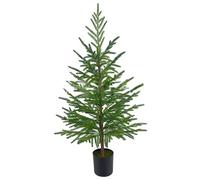 Jorzer Outdoor Christmas Tree Artificial Christmas Trees 3ft Lifelike Norfolk Pine Tree with Black Pot Realistic Decorations for Indoor Outdoor