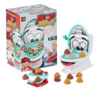 Jorzer Poop Shoot Game, Interactive Poop Shooting Prank Toys Include 1 Toilet Bowl, 2 Dexterity Launchers, 12 Soft Plastic Poops for Family Fun Toys Games.