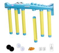 Jorzer Reflex Game Crocodile Drop Stick Game with Remote Control 3 Speed Hand Eye Coordination Training Fun Play Catching Sticks Hand Speed Challenge TOYS AND GAMES.
