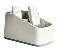 Jorzer Remote Control Holder with 4 Compartments Remote Caddy for Table 3.9x7.1x3.9 Inch Non Slip TV Holder ABS Caddy for Media Player TV