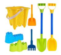 Jorzer Sand Castle Building Kit, Sand Toys Include Bucket & Shovels & Castle Molds, Portable Beach Toys for Girls, Boys Games.