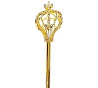 Jorzer Scepter 20 Inch Rhinestone Scepter Wand Handhelds Princess Wand Cosplay Accessories Sceptre Props for Beauty Contest Pageant Christmas Wedding Game Toys.