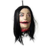 Jorzer Severed Head Prop, Scary Realistic Head With Long Hair, Scary Halloween Decorations For Party Haunted House Prank Halloween Foreign Trade Witch Zombie Horror Severed Props.
