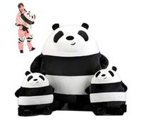 Jorzer Snowboard Butt Pad 3PCS/Set Cute 3D Panda Snowboard Knee Pads and Butt Pad Soft Padded Ski Protective Gear for Adult Kids Scooters Snowboarding Roller Skating Sporting Goods