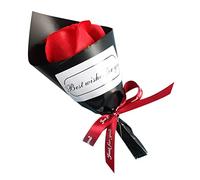 Jorzer Soap Flower Bouquet, Artificial Red Rose, 16x8x3 cm/6.30x3.15x1.18 inch, 1 Count, Classic, Romantic Style, Artificial Flower Bouquet, Wedding, Valentine's Day, Birthday Decor