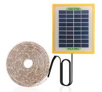 Jorzer Solar Powered Grow Lights 16.4ft Plants Light Strip with Solar Panel Full Spectrum Solar Grow Lights Solar Heat Lamp for Greenhouse Outdoor Indoor Garden Supplies