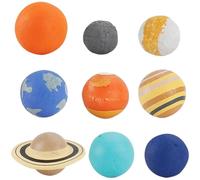 Jorzer Solar System Model, Solar System Astronomical Science Educational Tool 9Pcs 9 Universe Planets Kit Planet Ball Toys for Kids Boys Girls.