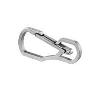 Jorzer Stainless Steel D Ring Large Carabiners Clip Multifunctional Carabiner Keychain Key Ring Steel Mountaineering Clip for Outdoor Camping Hiking Silver 1PC