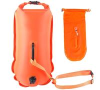 Jorzer Swimming Buoy Portable Swim Buoy 50L with Adjustable Belt Waterproof Nylon Dry Bag High Visibility Open Water Swim Pull Swimming Accessories