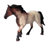 Jorzer Toy Horse, 6.3x1.6x3.7'' Realistic Plastic Horse Statue with Natural Pose, Educational Toy Provides Information About Horses & Encourage Compassion for Animals