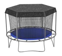 Jorzer Trampoline Cover, Trampoline Shade Cover with Connecting Rope, Wear-Resistant for Outdoor, Backyard, Playground, 14 Ft-