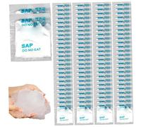 Jorzer Urine Solidifier and Deodorizer Absorbent Poo Gel Portable Toilet Powder with Water-Soluble Package Bag Emergency Toilet Waste Pee Gel 100Pcs.
