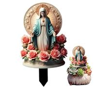 Jorzer Virgen De Guadalupe Statues, Estatua de la Virgen Guadalupe, Blessed Virgin Mary Acrylic Figure for Home & Garden Decor