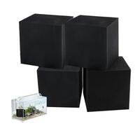 Jorzer Water Trough Purifier Cube, 4Pcs 4x4x4in Strong Filtration Activated Carbon Aquarium Carbon Reusable Livestock Water Tank with Honeycomb Structure for 78.74in Fish Tank
