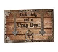 Jorzer Welcome Matt Outdoor, Definitely Not A Trap Door - Funny Welcome Mat 20x31.5 Welcome Mat Polyester Non-Slip Humor Porch Decor for Indoor and Outdoor Warm House Decor