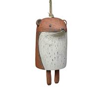 Jorzer Wind Chimes for Outside Wind Chimes Rustic Animal Hanging Wind Bells Outdoor Garden Ornament Wind Chime Home Decorations Groundhog