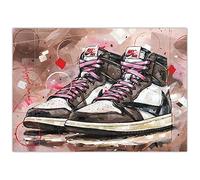 Jos Hoppenbrouwers Jordan 1 High Travis Scott poster 42x29,7cm (A3)