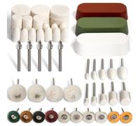 Josaton 72Pcs Polishing Kit for Dremel, Wool Felt Polishing Bit Rotary Tool