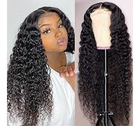 Josblue Deep Wave Closure Wigs Human Hair For Black Women Human Hair Wigs Wet Curly Wavy Lace Front Wig Human Hair Wigs Without P