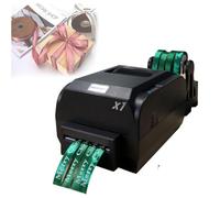 JOSBY 4 Row Digital Ribbon Printer, 200dpi Satin Ribbon Printer Machine, 150 Mm/s Label Printer Foil Stamping Printing Machine, 12-20mm Width, Supports 50+ Languages, for Gift Wrapping