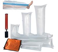 JOSBY 6pcs First Aid Air Splint Set, PVC Inflatable Combinations Emergency Vacuum Bone Fracture Immobilization Splint, with Pump, Inflatable Hand Wrist Arm Leg Ankle First Aid Kit, for Home, Outdoor