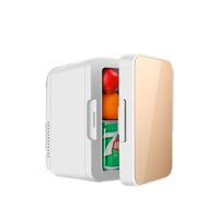 JOSBY 8L Portable Mini Fridger, Thermoelectric Cooler and Warmer Freezer, Makeup Skincare Fridge, Double Layer Storage and Removable Partition, for Bedroom, Dorm, Office, Car