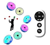 JOSBY Flash Reaction Training Lights Set, Agile Fitness Light, Illuminate Training Speed Tools, Physical Rehabilitation of BoxingTraining System 6 Light+1 Remote Control, for Athletes, Coaches