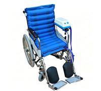JOSBY Inflatable Summer Wheelchair Seat, With Adjustable Air Pump, Multi-airbag Seat Back Cushion, Waterproof And Breathable Air Mattress, For The Elderly And Disabled To Sit For Long Periods Of Time