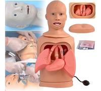 JOSBY Intubation Gastric Tube Model, Gastric Lavage Tracheostomy Simulator Model, Airway Management Teaching Aid Kit, Advanced Nasogastric Tube & Trachea Care Model, for Nurses, Medical Students