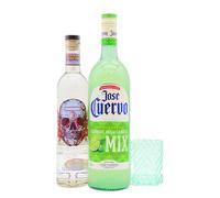 Jose Cuervo - Day Of The Dead Edition Tradicional Plata - Tequila 50cl 38% ABV (Includes Margarita Mix & Rocks Glass)