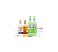 Jose Cuervo - Silver & Reposado - Tequila 70cl x 2 + 100cl x 2 35% ABV (Includes Margarita Mix, Shot Glasses & Highball Glasses)