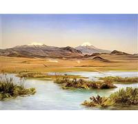 Jose Maria Velasco A4 Photo el popocat petl y el iztacc huatl desde el lago de