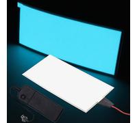 jose2015 12X5CM Electroluminescent EL Panel Light Ice Blue,3V Flexible EL Panel Light Decorations for Cosplay/Party/Decorate Lights/Car/Advertising(with Battery Inverter)