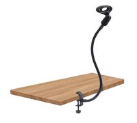 jose2015 1PCS Gooseneck Mic Stand,Adjustable Mic Stand Desk Mount with C-Clamp & Shockproof U Bracket for Podcasting, Streaming, Gaming