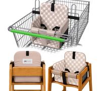 JoSeat Shopping Cart Seat Cover for Baby, Beige Checkered