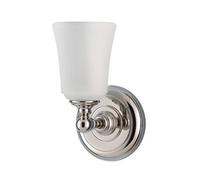 Huguenot Lake 1 Light Bathroom Over Mirror Wall Light Polished Chrome IP44 G9 Netlighting Grey One Size