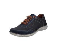 Josef Seibel Anvers 97 Men's Low-Top Trainers, Width K (Extra Wide), Interchangeable Footbed, Indigo Estate, 10.5 UK