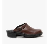 Josef Seibel BETSY Womens Leather Mule Clogs Brandy