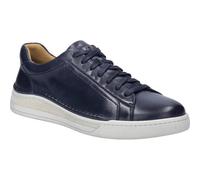 Josef Seibel Cleve 02 Mens Blue Leather Lace Up Trainers Shoes Size 8-14