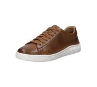 Josef Seibel Cleve 02 Mens Castagne Brown Leather Arch Support Lace Up Trainers