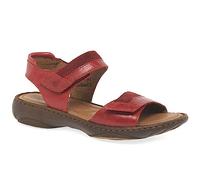 Josef Seibel Debra 19 Womens Leather Sandals 5/38 Red Combi