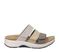 Josef Seibel ESTELLE 11 Nubuck Beige - Chanclas mujer cómodas with strips, beige, 6.5 UK