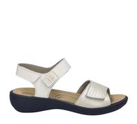 Josef Seibel IBIZA-13 GOLD LEATHER: Hook and loop closure, removable anatomical insole, lightweight PU outsole, 2.5 cm wedge. Comfort and everyday style., gold, 36 EU
