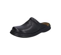 Josef Seibel Max Men Clogs, Genuine Leather Men's Shoes, Black 6.5 UK(40 EU)