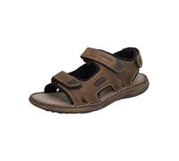 Josef Seibel Men Classic Sandals Vincent 08, Men´s Sandals,Width G (Regular),Summer Shoe,Hook-and-Loop Sandal,Comfortable,Brown (Braun-Kombi),45 EU / 10 UK