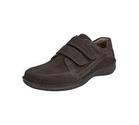 Josef Seibel Men Low Shoes with Hook-and-Loop Anvers 90, Men´s Low Shoes,Width K (Extra Wide),Removable Insole,Casual Shoe,Grey (Asphalt),42 EU / 8 UK