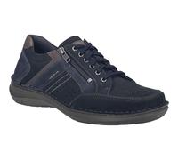 Josef Seibel Mens Men Low shoe New Anvers 87 in blue - Dark Blue Leather - Size EU 44