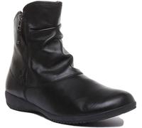 Josef Seibel Naly 24 Casual Side Zip Wedge Heel In Black Size UK 3 - 8